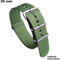 Braccialetto in tessuto 20mm per orologio connesso Samsung Verde economico
