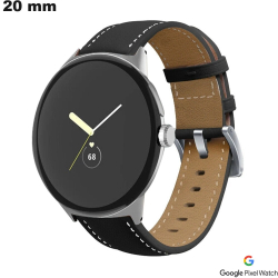 Bracelet 20 mm de montre intelligente Google Pixel Noir