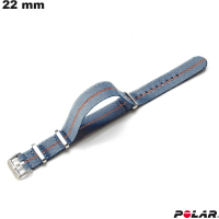 Armbanduhr Smartwatch 22mm Polar Grau Nylon # Bester Preis
