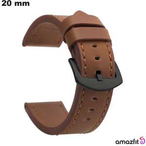 Amazfit Braun PU-Leder Smartwatch-Armband kaufen Amazfit Braun PU-Leder Smartwatch-Armband kaufen