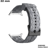 Bracciale Grigio sportivo 22mm per orologio Samsung in caucciù economico
