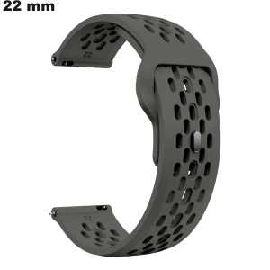 Armbandswatch Siliconen 22 mm Grijs - Gratis Levering Armbandswatch Siliconen 22 mm Grijs - Gratis Levering