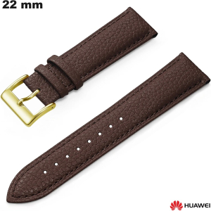 Bracelete Marron 22mm Huawei Couro verdadeiro - Envio Rápido