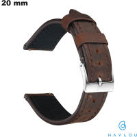 Bracelet 20mm Marron Cuir véritable Haylou | Frais de Port 3,99€