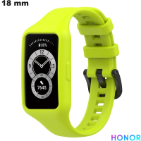 Bracciale Verde Honor in Caucciù per Orologio Intelligente 18 mm di Qualità