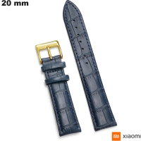 Verkoop 20mm Echte Leer Armband Xiaomi Horloge Blauw