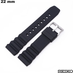 Bracelet Seiko Caoutchouc 22mm montre Noir