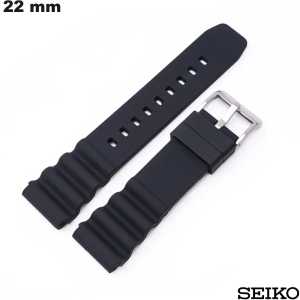Bracelet Seiko Caoutchouc 22mm montre Noir