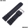 Acheter Bracelet Seiko Caoutchouc 22mm montre Noir