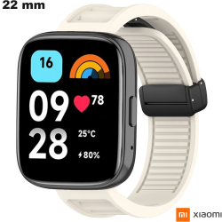 Armband für Xiaomi Smartwatch Silikon Weiß 22mm