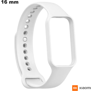 Armband 16mm Wit Rubber Krachttraining Xiaomi Horloge van hoge kwaliteit