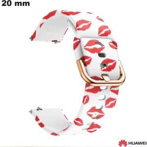 Buy White Silicone Smartwatch Bracelet Huawei Love 20mm