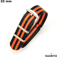 Vendita Bracciale Suunto 22mm Nero orologio intelligente Tessuto