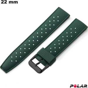 Vente Bracelet Polar Caoutchouc de montre Respirant 22mm Vert