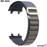 Acheter Bracelet Bleu Nylon Amazfit 22mm de montre connectée