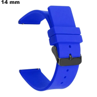 Pulsera Ciclismo 14 mm Azul para reloj de Silicona barata