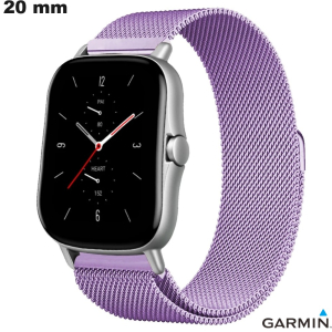 Armband Edelstahl Lila für Garmin Uhr günstig