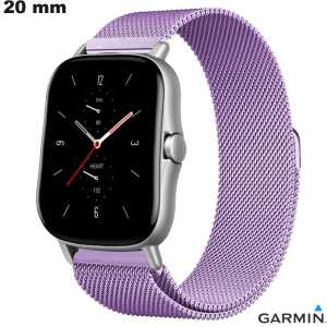 Bracciale in Acciaio Inox Viola Finesse per Orologio Garmin Economico