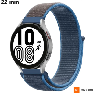 Braccialetto smartwatch Xiaomi 22mm Blu Tessuto Scratch di qualità