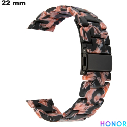 Pulseira de 22mm Honor para relógio Resina Preta