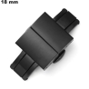 Uhrenband kaufen Schwarz Schmetterling 18 mm Edelstahl