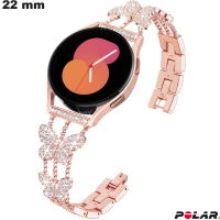 Bracciale Papillon 22mm Acciaio inossidabile Dorato Polar di qualità