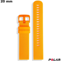 Bracciale 20 mm Arancione Polar orologio Silicone # Spedizione Veloce