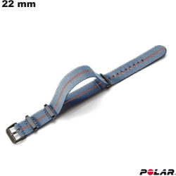 Pulseira Cinza Polar Tecido para smartwatch 22 mm