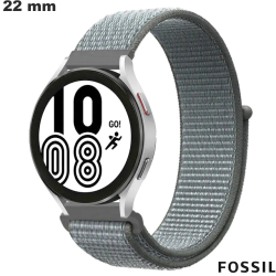 Bracelet Tissu de montre Fossil Gris 22 mm