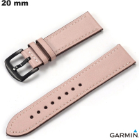 Comprar pulsera de 20 mm rosa para reloj Garmin de cuero genuino