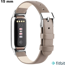 Bracelet FitBit montre connectée Gris 15 mm (Luxe, ...))