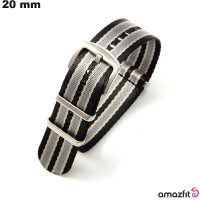 Bracelet Nylon 20mm Noir Amazfit de montre ● Meilleur Prix