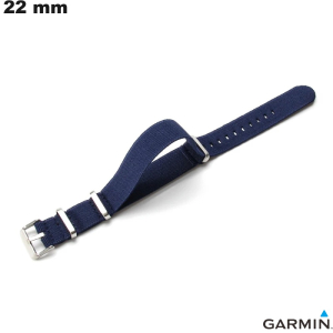 Vendita Bracciale in Nylon per orologio connesso Blu 22mm Garmin