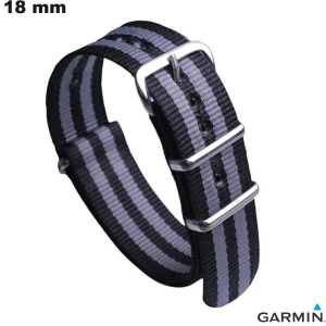 Pulseira de 18 mm Garmin Noir para relógio Tecido: Porto a 3,99€