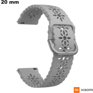 Armband 20mm Caoutchouc Xiaomi Grijs slimme horloge goedkoop