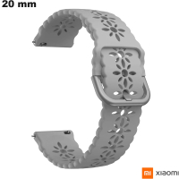 Armband 20mm Caoutchouc Xiaomi Grijs slimme horloge goedkoop