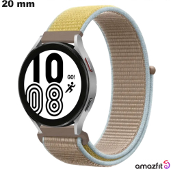 Bracciale Nylon 20mm Amazfit Beige orologio connesso