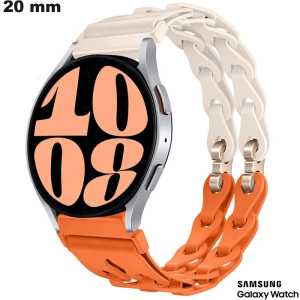 Pulsera de 20mm Naranja para reloj Samsung Silicona \ Envío gratis a partir de 20€