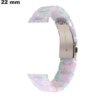 Uhrenarmband Weiß 22mm Resin \ Versand in 24h