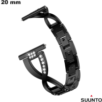 Bracciale Nero in Acciaio Inossidabile 20mm Suunto (3, 3 Fitness) di qualità