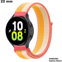 Acheter Bracelet Jaune ajustable Samsung 22mm de smartwatch Tissu