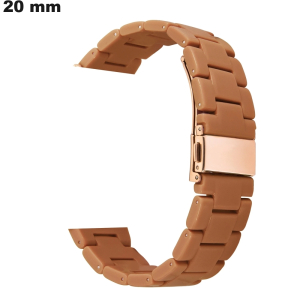 Armband Harz 20mm Braun Uhr / Einfache Montage