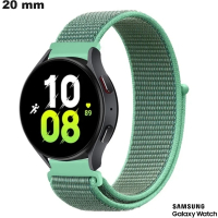 Bracciale per orologio intelligente Verde Samsung 20 mm in nylon di qualità