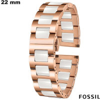 Armband 22 mm Fossil Céramique Goudroze smartwatch van hoge kwaliteit