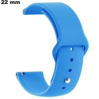 22mm Blue Silicone Bracelet for Watch - Premium Quality