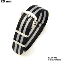Braccialetto 20 mm Nylon Samsung Noir smartwatch ● Spedizione Veloce