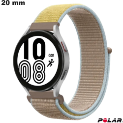 Bracelet Tissu montre intelligente 20mm Beige Polar
