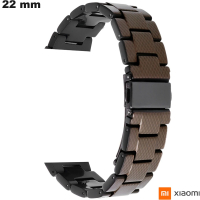 Bracciale 22 mm per smartwatch Marrone Resina Xiaomi di qualità