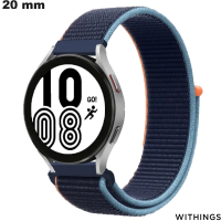 Armband 20mm Blau Withings Smartwatch Nylon # Versand für 3,99€