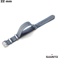 Braccialetto Tissu orologio 22 mm Suunto Grigio ● Spese di spedizione 3,99€